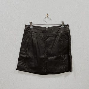Free people leather skirt